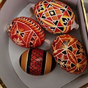 Red Decorative Egg Ornament
